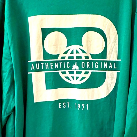Men’s Disney Green Long Sleeve Crewneck with the Disney Logo - Size 3XL - NWT - Picture 4 of 6